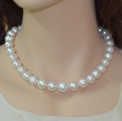 natural big Counter genuine natural pearl necklace 12-13-14mm